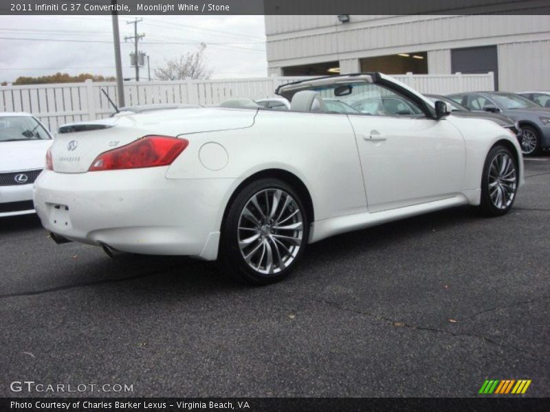Moonlight White / Stone 2011 Infiniti G 37 Convertible