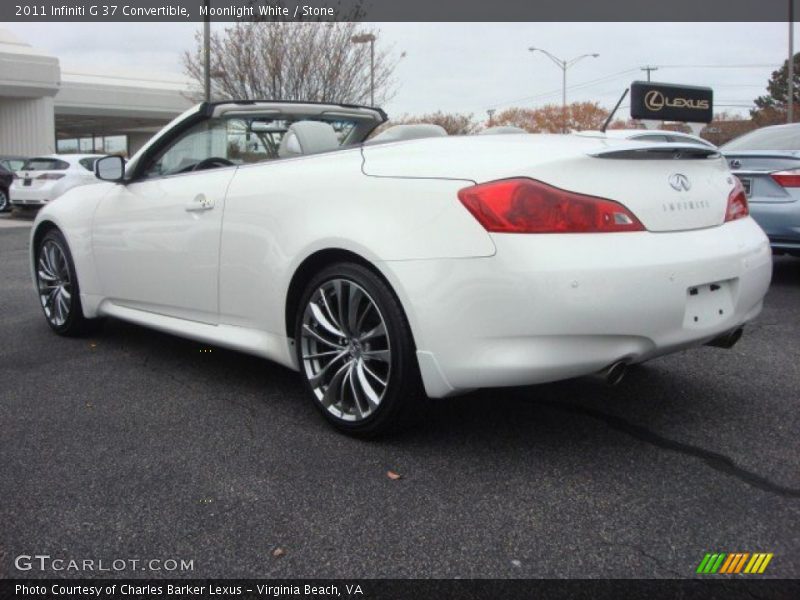 Moonlight White / Stone 2011 Infiniti G 37 Convertible