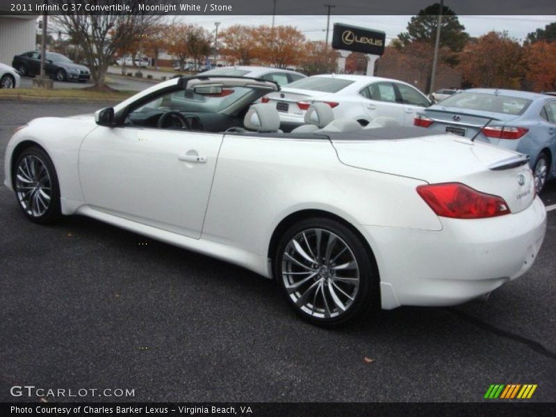 Moonlight White / Stone 2011 Infiniti G 37 Convertible