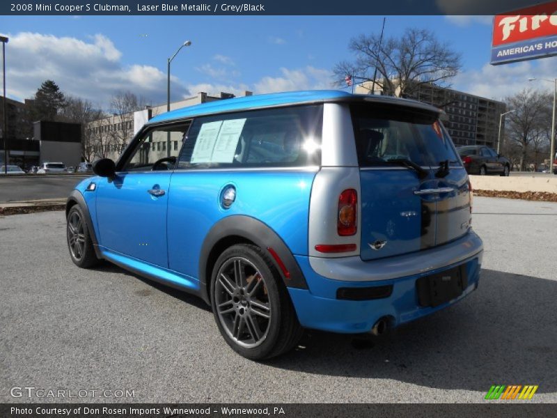 Laser Blue Metallic / Grey/Black 2008 Mini Cooper S Clubman
