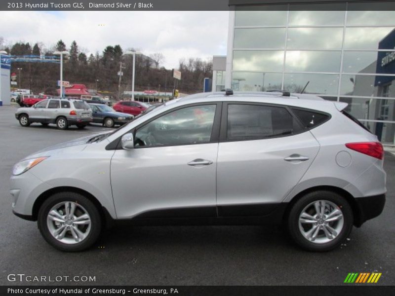 Diamond Silver / Black 2013 Hyundai Tucson GLS