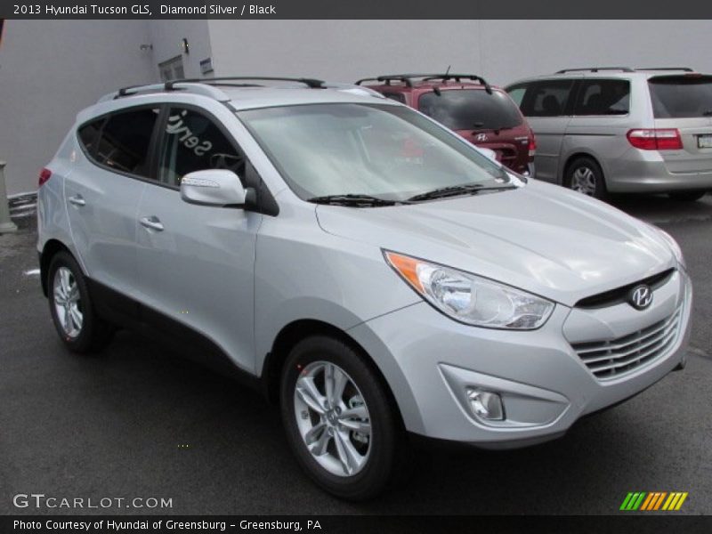 Diamond Silver / Black 2013 Hyundai Tucson GLS