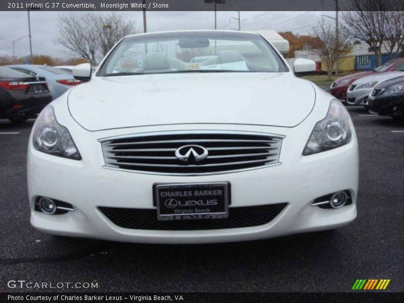 Moonlight White / Stone 2011 Infiniti G 37 Convertible