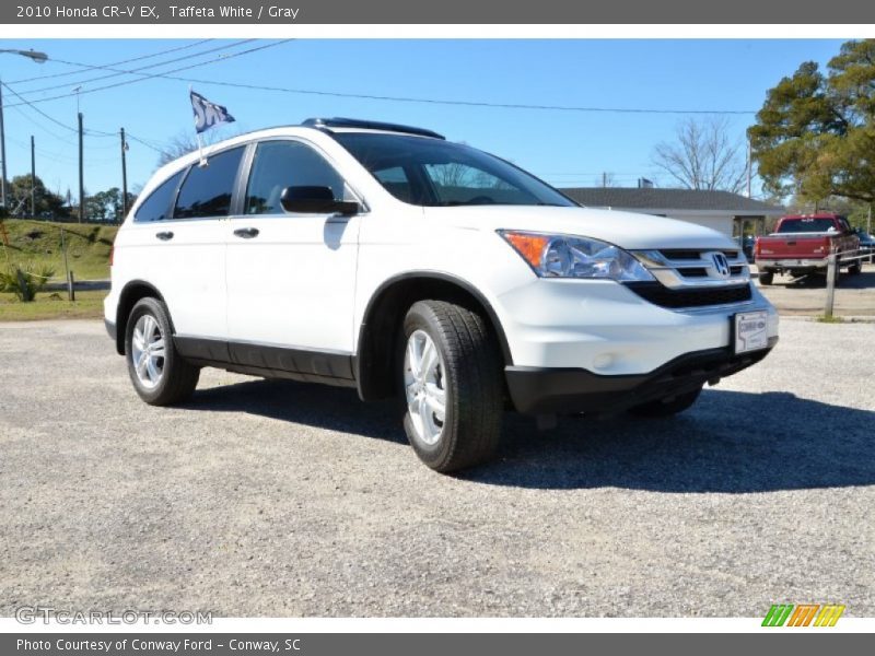 Taffeta White / Gray 2010 Honda CR-V EX