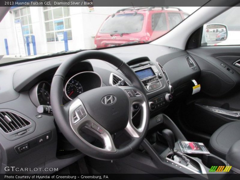 Diamond Silver / Black 2013 Hyundai Tucson GLS