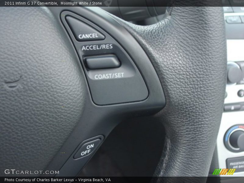 Moonlight White / Stone 2011 Infiniti G 37 Convertible