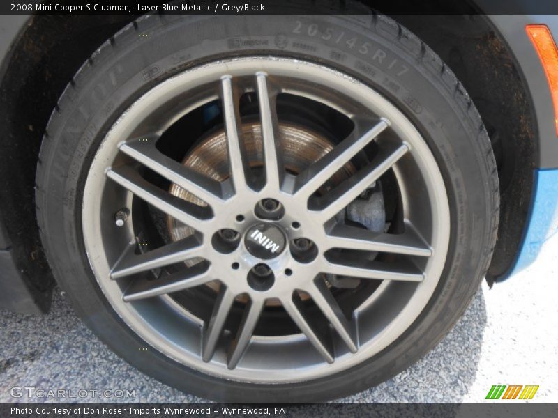 Laser Blue Metallic / Grey/Black 2008 Mini Cooper S Clubman