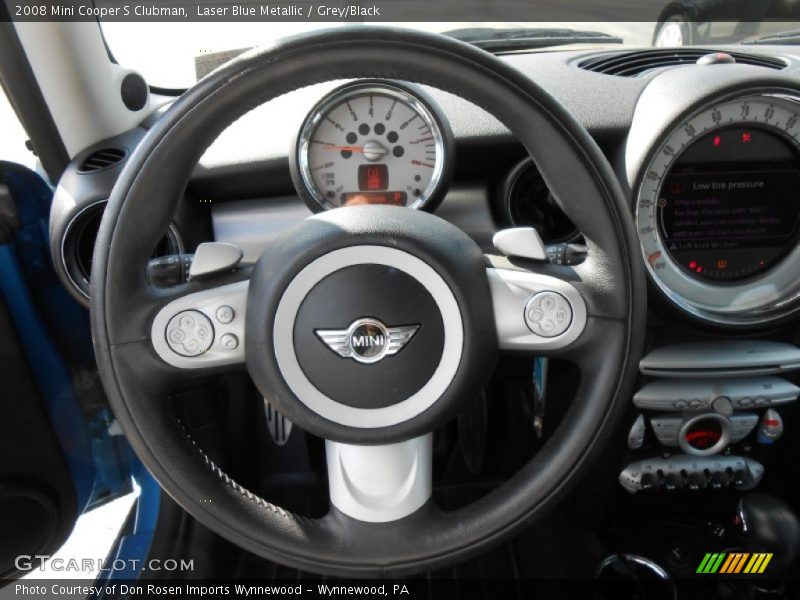 Laser Blue Metallic / Grey/Black 2008 Mini Cooper S Clubman