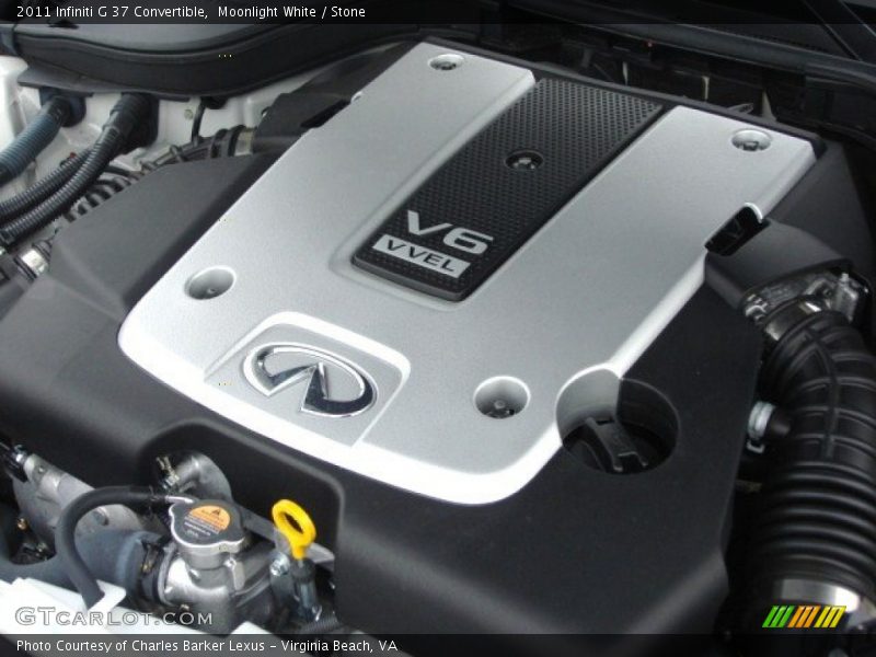 Moonlight White / Stone 2011 Infiniti G 37 Convertible