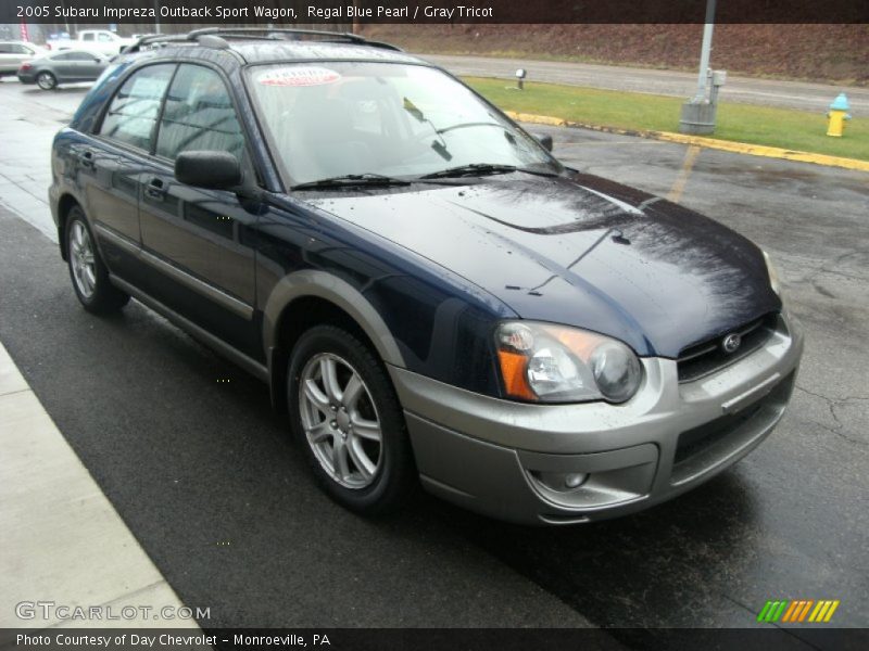 Regal Blue Pearl / Gray Tricot 2005 Subaru Impreza Outback Sport Wagon