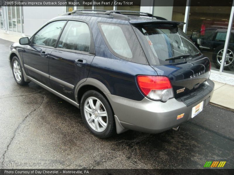 Regal Blue Pearl / Gray Tricot 2005 Subaru Impreza Outback Sport Wagon