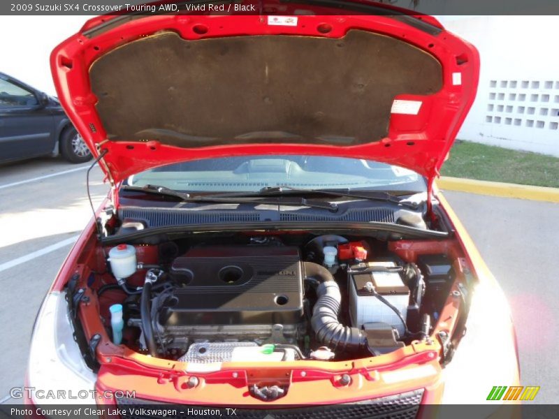 Vivid Red / Black 2009 Suzuki SX4 Crossover Touring AWD