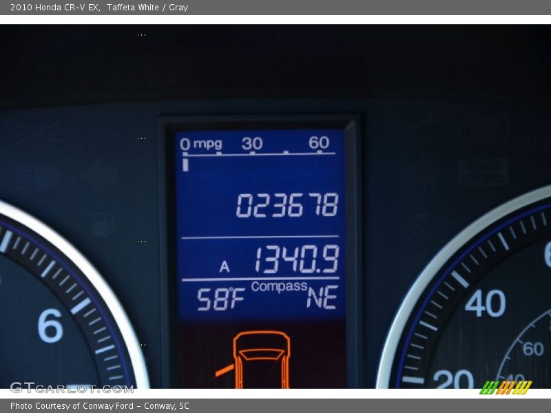 Taffeta White / Gray 2010 Honda CR-V EX