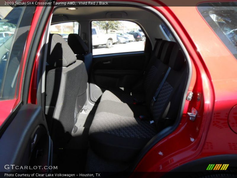 Vivid Red / Black 2009 Suzuki SX4 Crossover Touring AWD