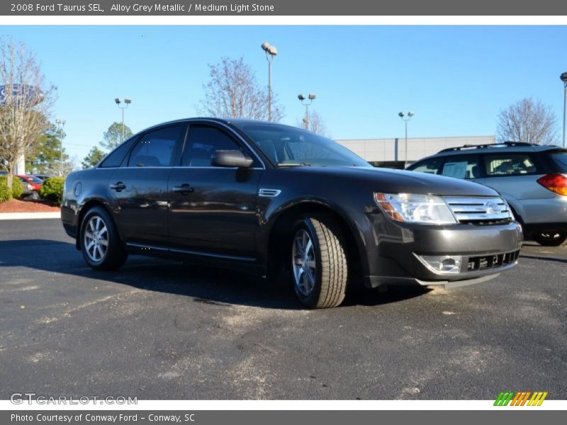 Alloy Grey Metallic / Medium Light Stone 2008 Ford Taurus SEL