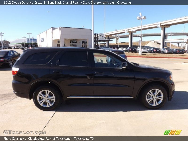 Brilliant Black Crystal Pearl / Dark Graystone/Medium Graystone 2012 Dodge Durango Crew