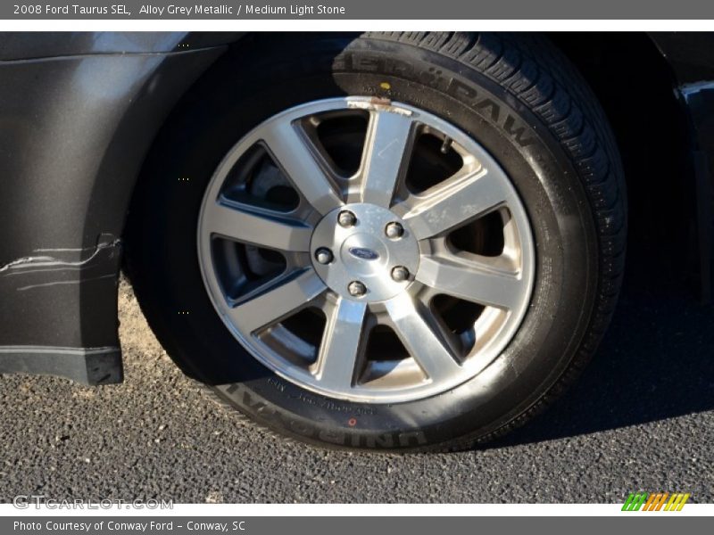 Alloy Grey Metallic / Medium Light Stone 2008 Ford Taurus SEL