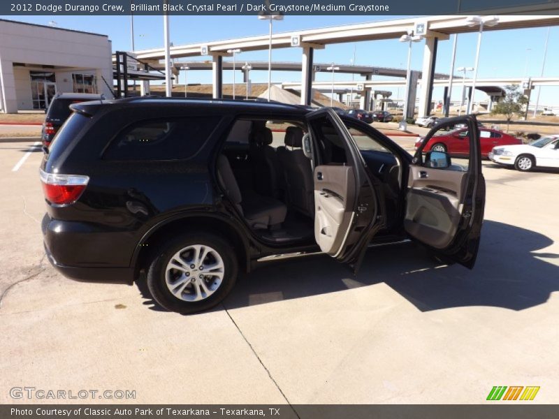 Brilliant Black Crystal Pearl / Dark Graystone/Medium Graystone 2012 Dodge Durango Crew