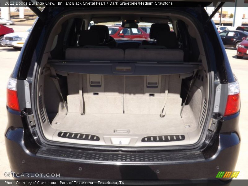 Brilliant Black Crystal Pearl / Dark Graystone/Medium Graystone 2012 Dodge Durango Crew
