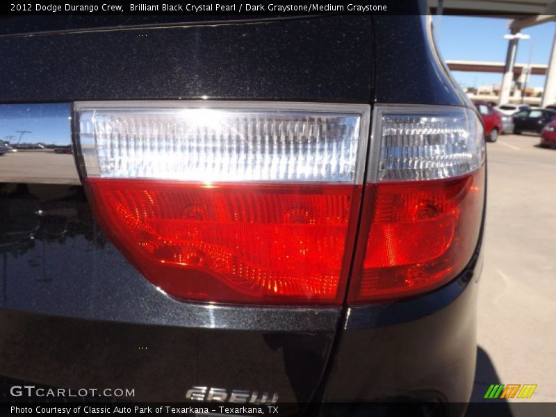 Brilliant Black Crystal Pearl / Dark Graystone/Medium Graystone 2012 Dodge Durango Crew
