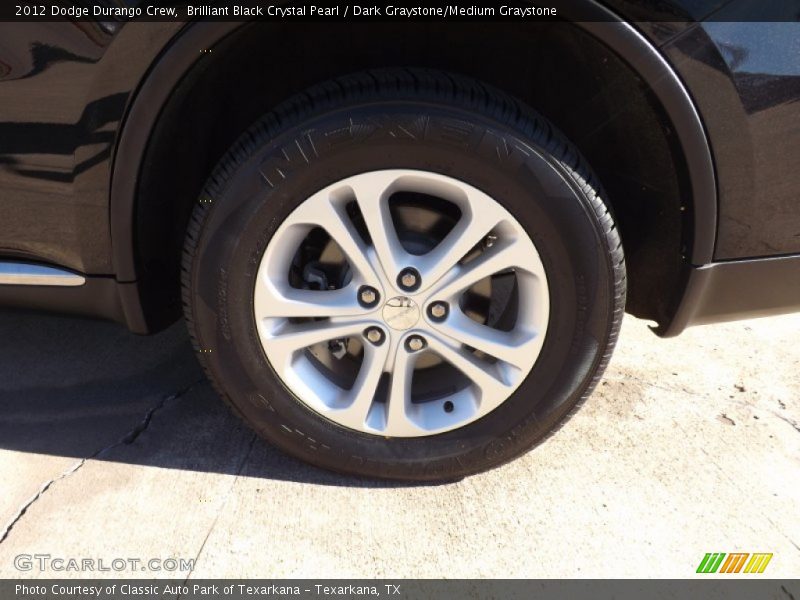 Brilliant Black Crystal Pearl / Dark Graystone/Medium Graystone 2012 Dodge Durango Crew