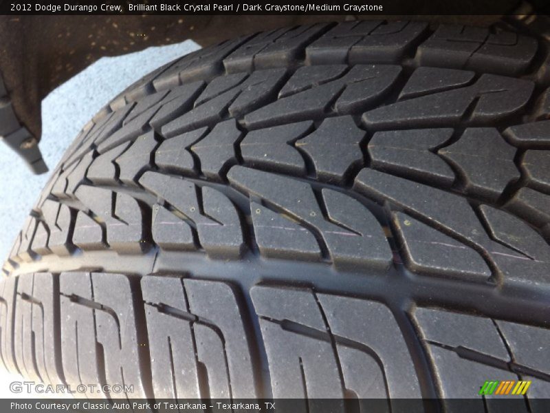 Brilliant Black Crystal Pearl / Dark Graystone/Medium Graystone 2012 Dodge Durango Crew