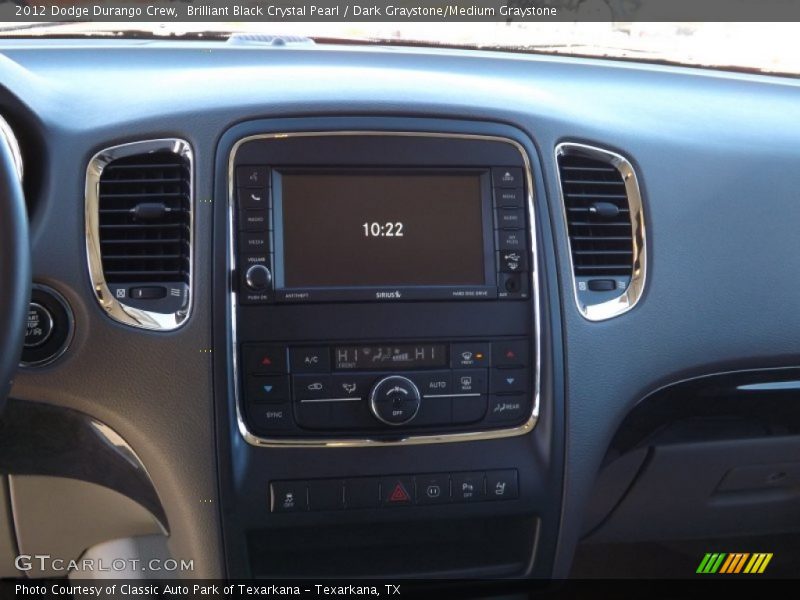 Brilliant Black Crystal Pearl / Dark Graystone/Medium Graystone 2012 Dodge Durango Crew