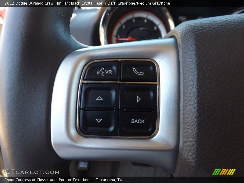 Brilliant Black Crystal Pearl / Dark Graystone/Medium Graystone 2012 Dodge Durango Crew
