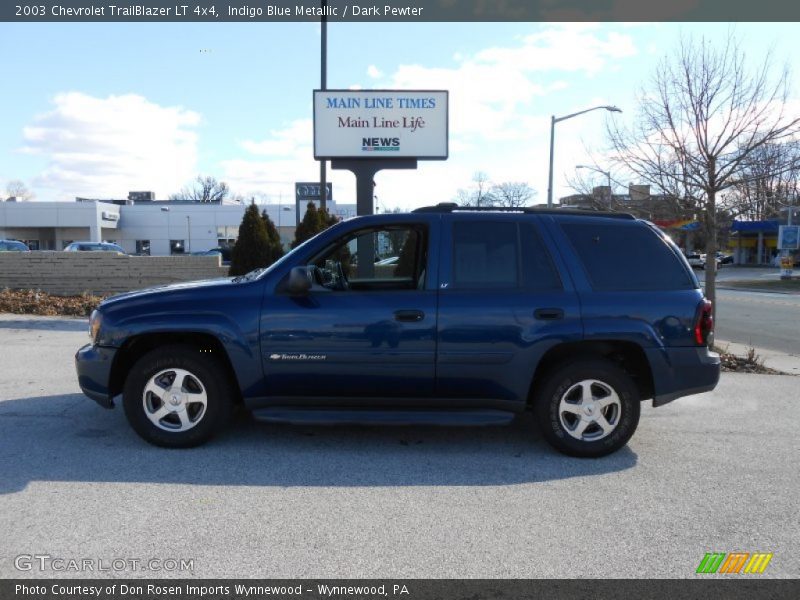 Indigo Blue Metallic / Dark Pewter 2003 Chevrolet TrailBlazer LT 4x4