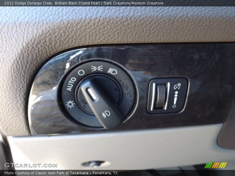 Brilliant Black Crystal Pearl / Dark Graystone/Medium Graystone 2012 Dodge Durango Crew