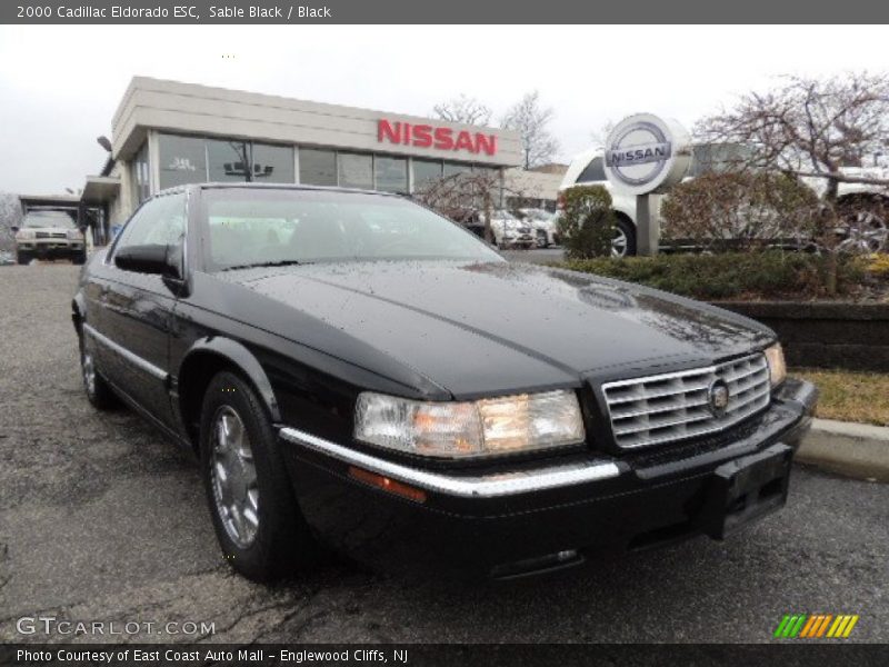 Sable Black / Black 2000 Cadillac Eldorado ESC