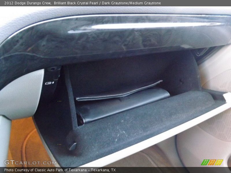 Brilliant Black Crystal Pearl / Dark Graystone/Medium Graystone 2012 Dodge Durango Crew