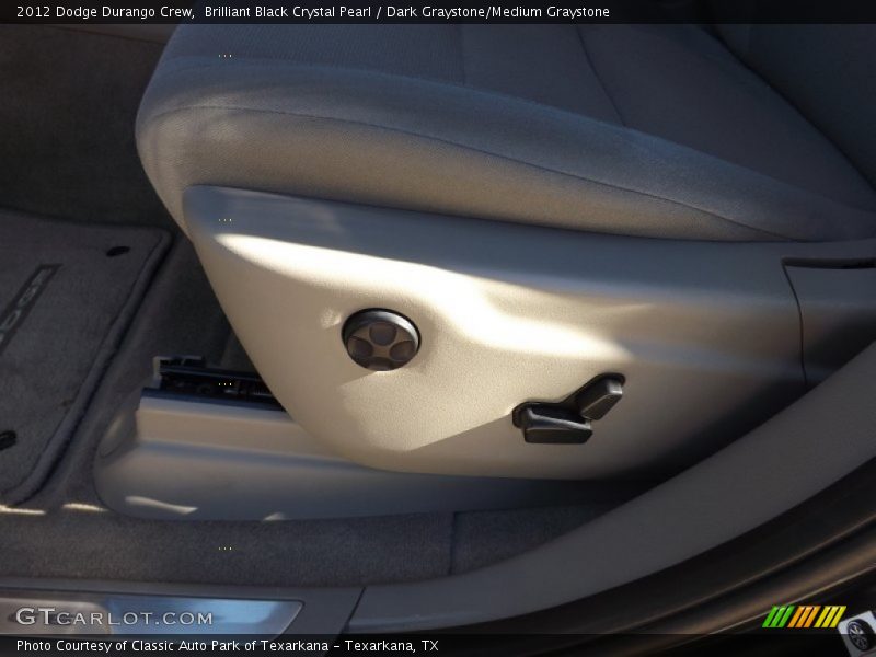 Brilliant Black Crystal Pearl / Dark Graystone/Medium Graystone 2012 Dodge Durango Crew