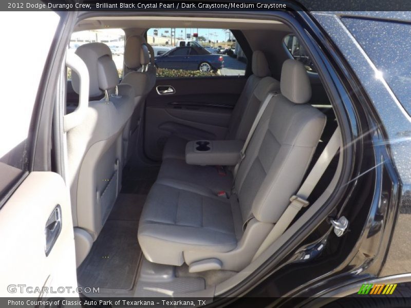 Brilliant Black Crystal Pearl / Dark Graystone/Medium Graystone 2012 Dodge Durango Crew