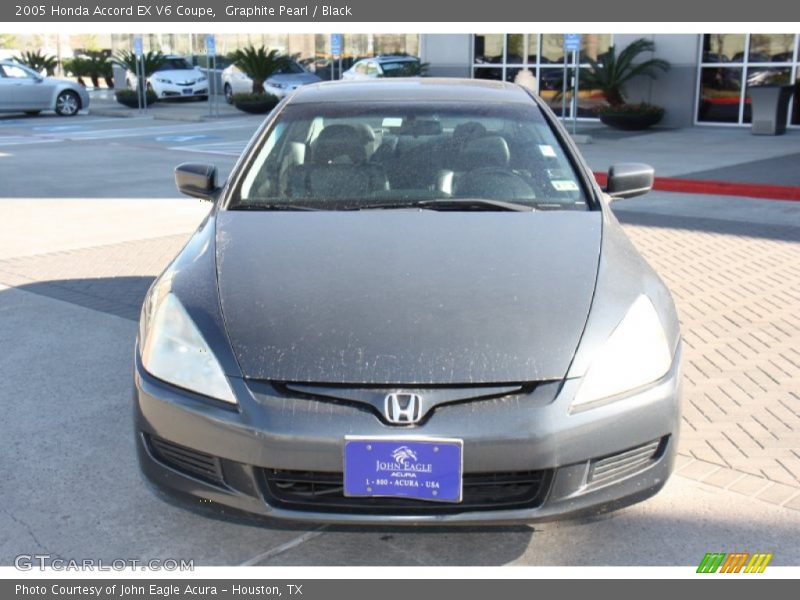 Graphite Pearl / Black 2005 Honda Accord EX V6 Coupe