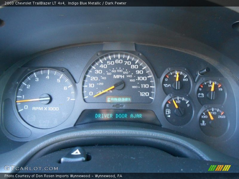 Indigo Blue Metallic / Dark Pewter 2003 Chevrolet TrailBlazer LT 4x4