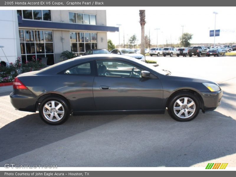 Graphite Pearl / Black 2005 Honda Accord EX V6 Coupe