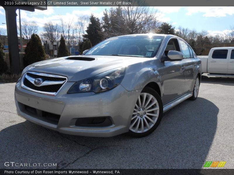 Steel Silver Metallic / Off Black 2010 Subaru Legacy 2.5 GT Limited Sedan