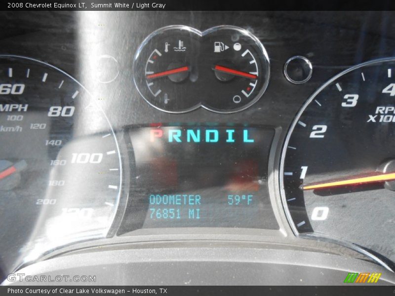 Summit White / Light Gray 2008 Chevrolet Equinox LT