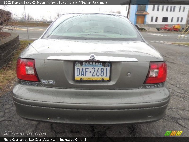Arizona Beige Metallic / Medium Parchment 2002 Mercury Sable GS Sedan