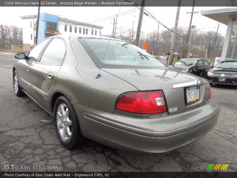 Arizona Beige Metallic / Medium Parchment 2002 Mercury Sable GS Sedan