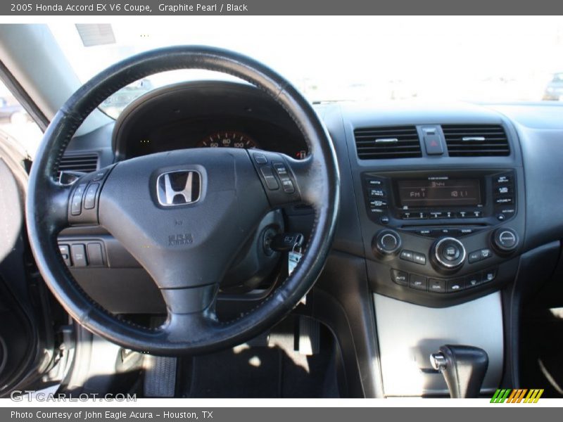 Graphite Pearl / Black 2005 Honda Accord EX V6 Coupe