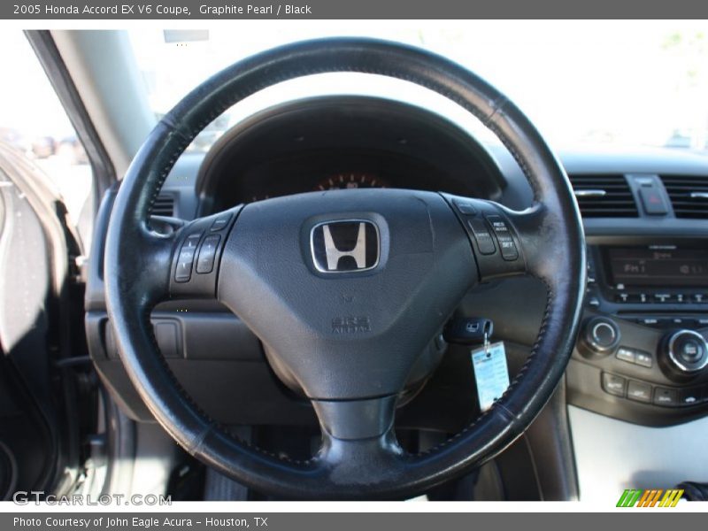 Graphite Pearl / Black 2005 Honda Accord EX V6 Coupe