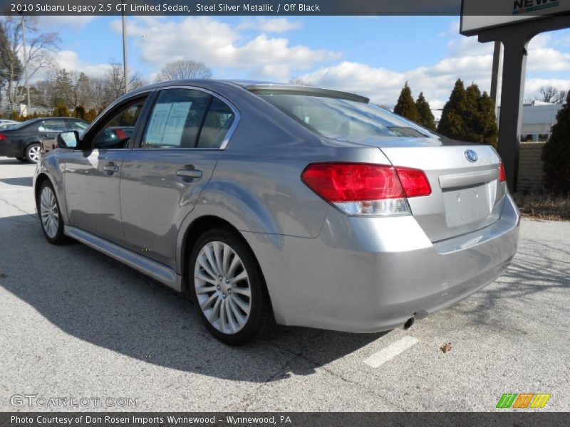 Steel Silver Metallic / Off Black 2010 Subaru Legacy 2.5 GT Limited Sedan