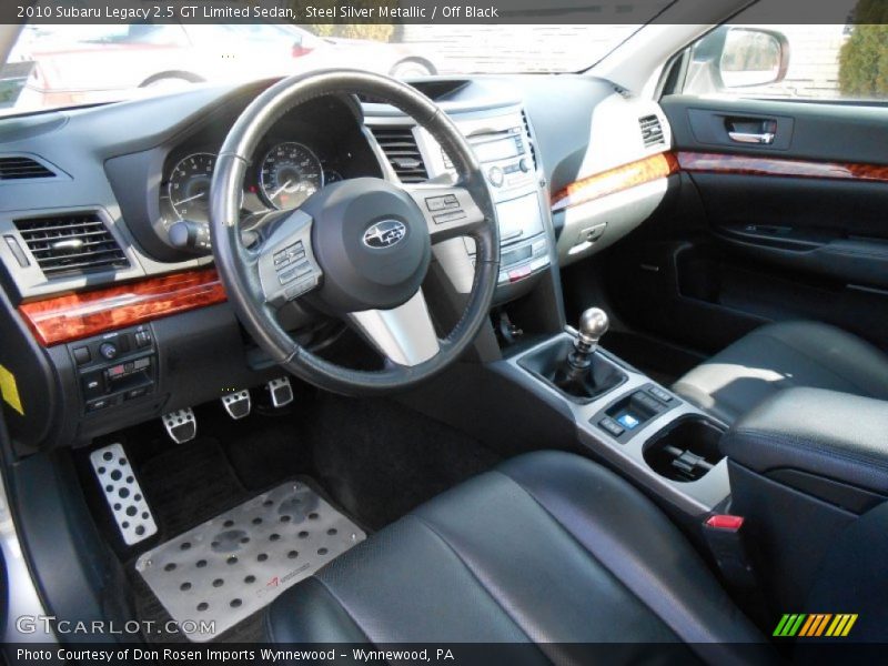 Off Black Interior - 2010 Legacy 2.5 GT Limited Sedan 