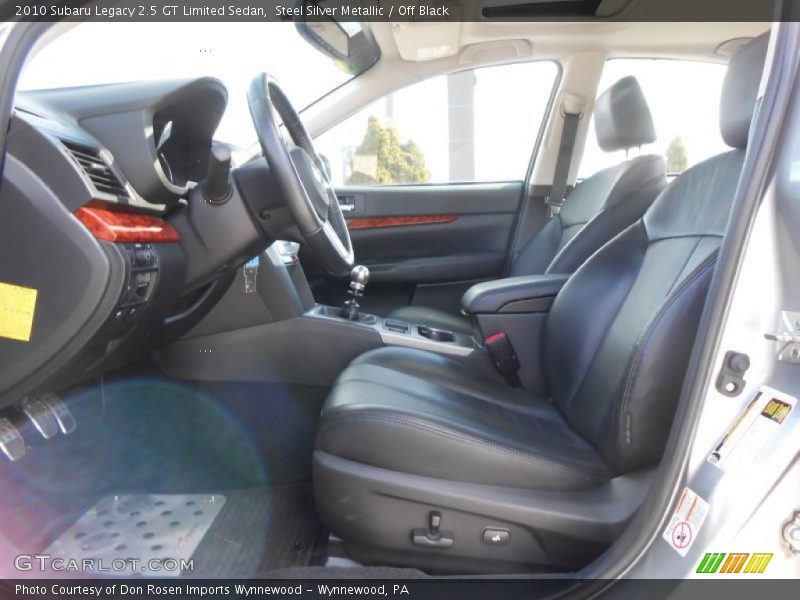Steel Silver Metallic / Off Black 2010 Subaru Legacy 2.5 GT Limited Sedan