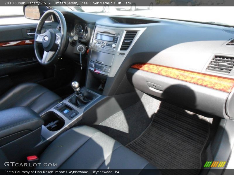 Dashboard of 2010 Legacy 2.5 GT Limited Sedan