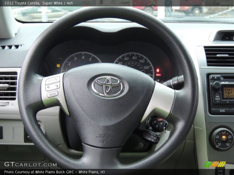 Super White / Ash 2012 Toyota Corolla