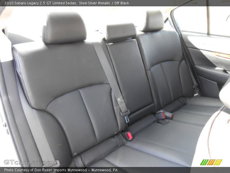Rear Seat of 2010 Legacy 2.5 GT Limited Sedan