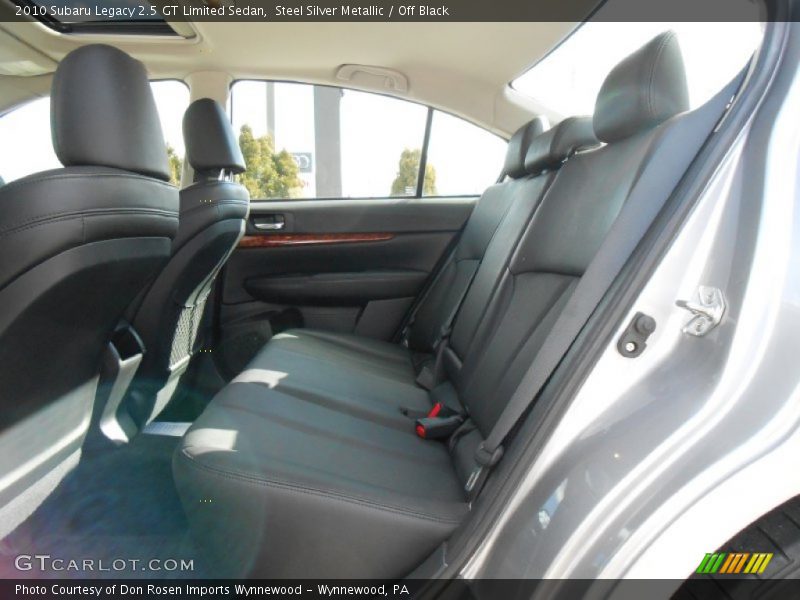 Rear Seat of 2010 Legacy 2.5 GT Limited Sedan